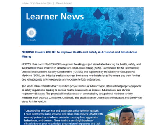 NEBOSH Learner Newsletter November 2024