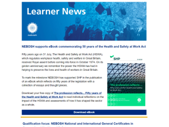 NEBOSH Learner News August 2024