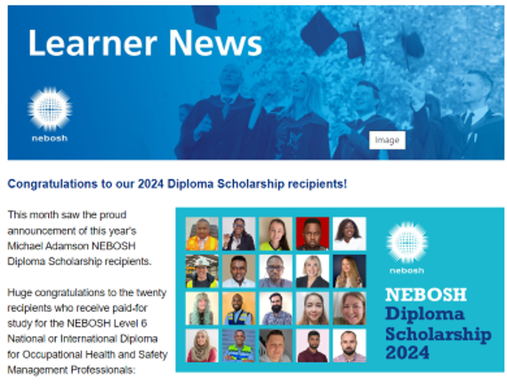 NEBOSH Learner News July 2024