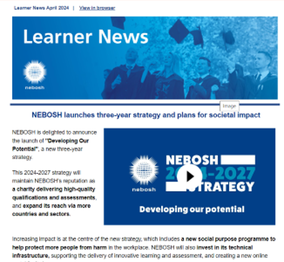 NEBOSH Learner Newsletter April 2024