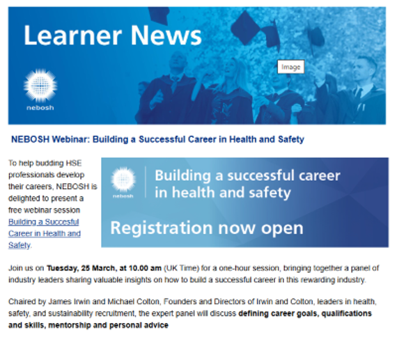 NEBOSH Learner Newsletter February 2025